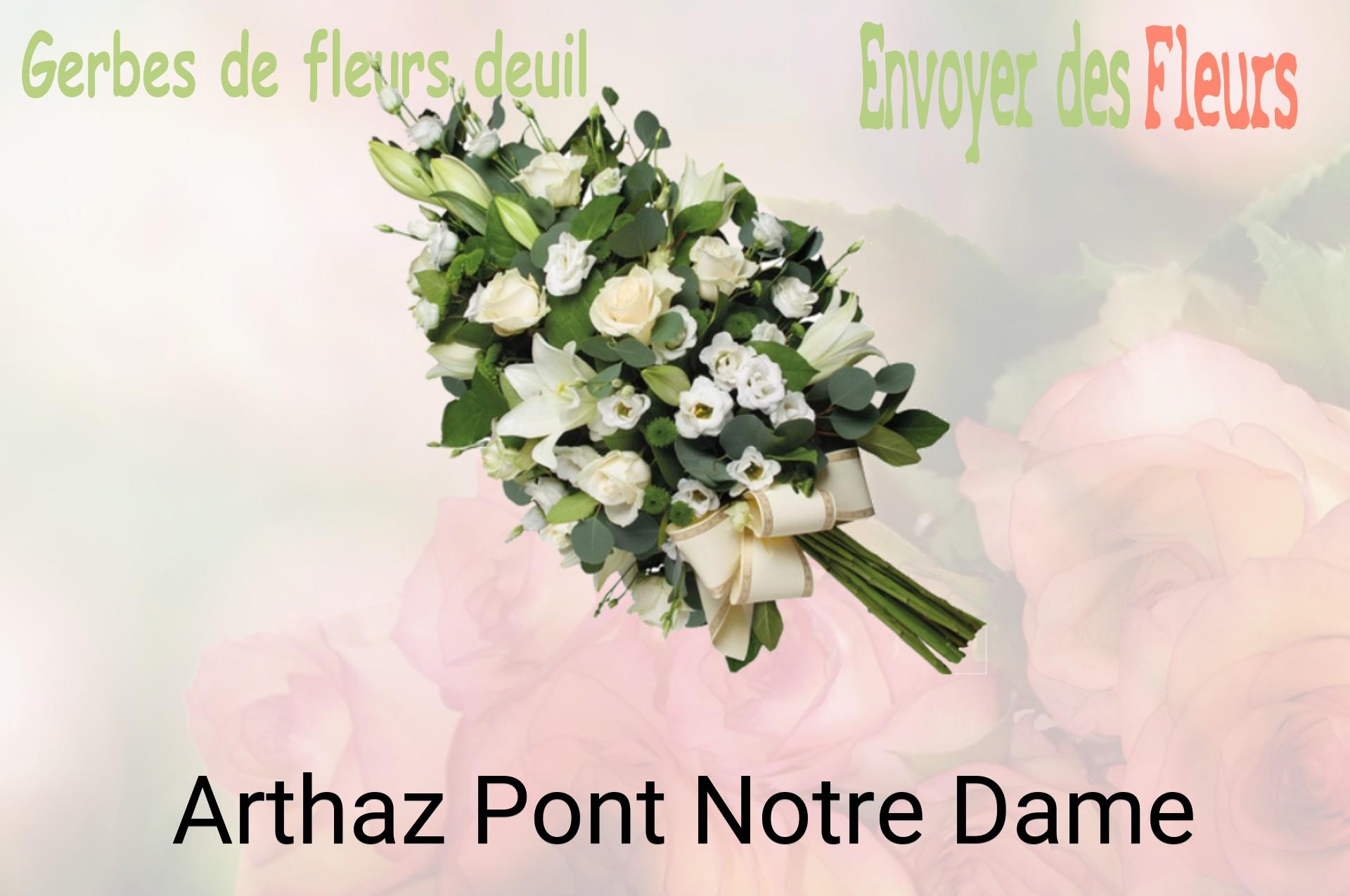 Gerbe de fleurs de deuil livrée à Arthaz-Pont-Notre-Dame